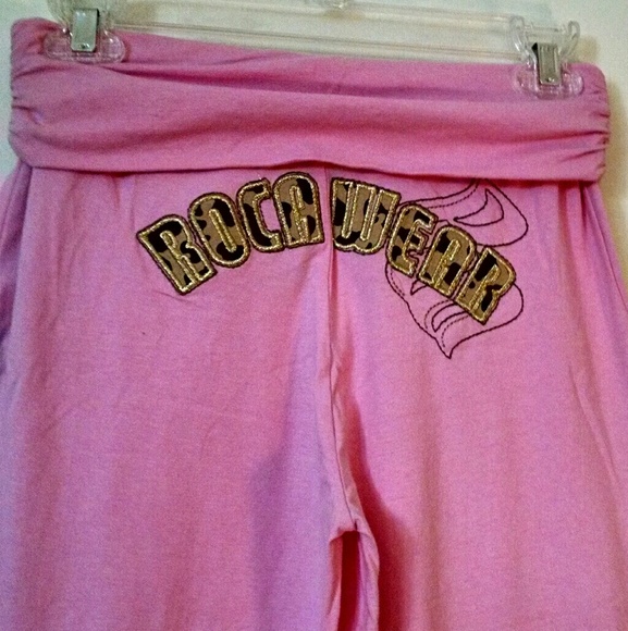 Vintage Rare Rocawear Cuffed Waist Wide Legs Fun Comfy Pants - Picture 6 of 7